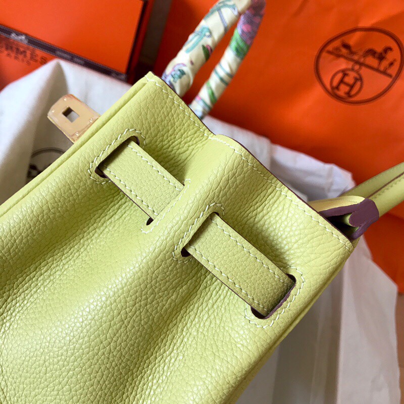 Hermes Birkin 35CM Togo Leather Handbag Jaune Poussin